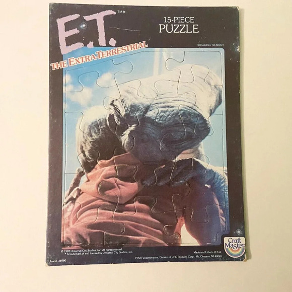 Vintage 1982 ET The Extra Terrestrial 15 Piece Tray Puzzle  Craft Master - Picture 14 of 16